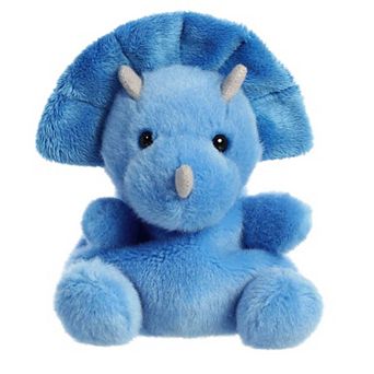 Aurora Mini Blue Palm Pals 5" Tank Triceratops Adorable Stuffed Animal