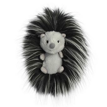 Aurora Small Black Luxe Boutique 6" Spade Hedgehog Exquisite Stuffed Animal