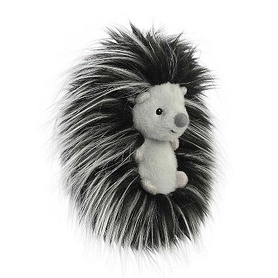 Aurora Small Black Luxe Boutique 6" Spade Hedgehog Exquisite Stuffed Animal