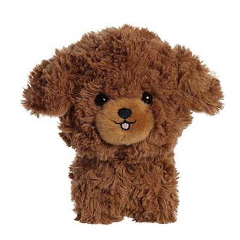 Aurora Small Brown Teddy Pets 7" Brown Poodle Playful Stuffed Animal