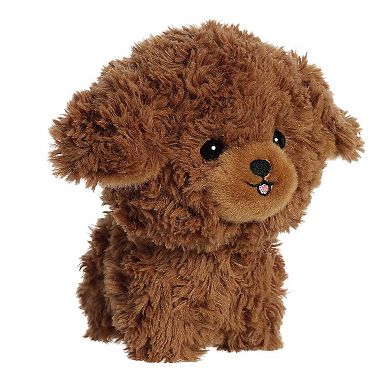 Aurora Small Brown Teddy Pets 7" Brown Poodle Playful Stuffed Animal