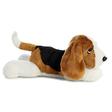 Aurora Medium Brown Flopsie 12" Basset Hound Adorable Stuffed Animal