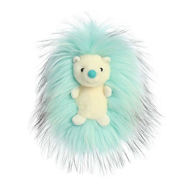 Aurora Small Blue Luxe Boutique 6" River Hedgehog Exquisite Stuffed Animal