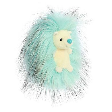 Aurora Small Blue Luxe Boutique 6" River Hedgehog Exquisite Stuffed Animal