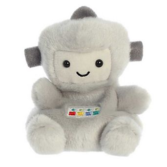 Aurora Mini Grey Palm Pals 5" Gadget Robot Adorable Stuffed Animal