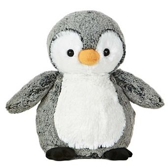 Aurora Medium Grey Sweet & Softer 9.5" Perky Penguin Snuggly Stuffed Animal