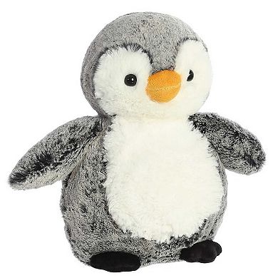 Aurora Medium Grey Sweet & Softer 9.5" Perky Penguin Snuggly Stuffed Animal