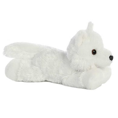 Aurora Small White Mini Flopsie 8" White Wolf Adorable Stuffed Animal