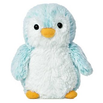 Aurora Small Blue PomPom Penguin 6" Brights Playful Stuffed Animal