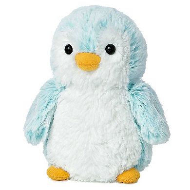 Aurora Small Blue PomPom Penguin 6" Brights Playful Stuffed Animal