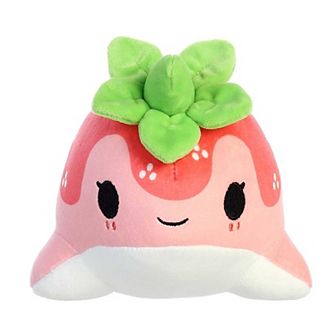 Aurora Small Pink Tasty Peach 7" Strawberry Nomwhal Enchanting Stuffed Animal