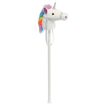 Aurora X-Large White Giddy-Up Friends 37" Unicorn Rideable Stuffed Animal