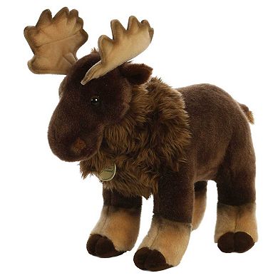 Aurora Large Brown Miyoni 14" Moose Adorable Stuffed Animal