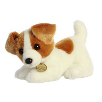 Aurora Small White Miyoni Tots 9" Jack Russell Pup Adorable Stuffed Animal