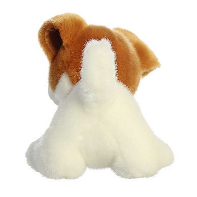 Aurora Small White Miyoni Tots 9" Jack Russell Pup Adorable Stuffed Animal