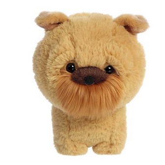 Aurora Small Brown Teddy Pets 7" Griffon Bruxellois Playful Stuffed Animal