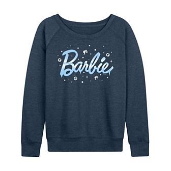 Plus Size Barbie® Icy Logo French Terry Long Sleeve Tee