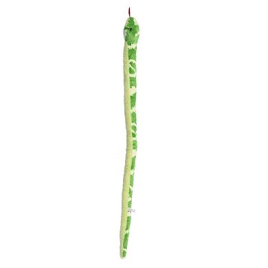 Aurora X-Large Green Snake 50" Emerald Tree Boa Realistic Stuffed Animal
