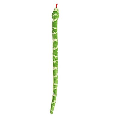 Aurora X-Large Green Snake 50" Emerald Tree Boa Realistic Stuffed Animal