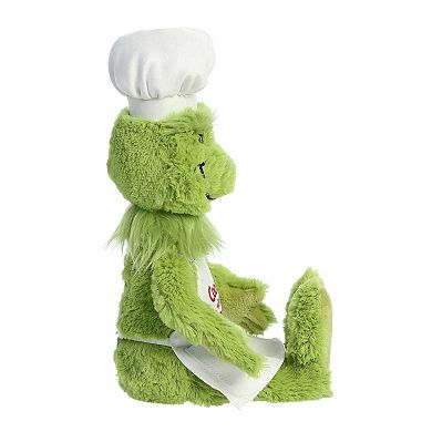 Aurora Large Green Dr. Seuss 14" Chef Grinch Whimsical Stuffed Animal