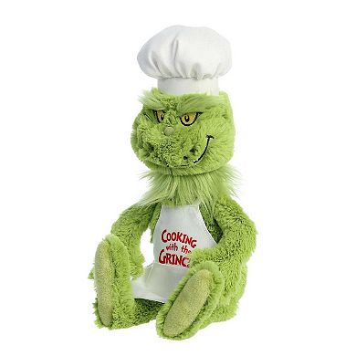 Aurora Large Green Dr. Seuss 14" Chef Grinch Whimsical Stuffed Animal