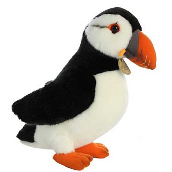 Aurora Medium Black Miyoni 10.5" Puffin Adorable Stuffed Animal
