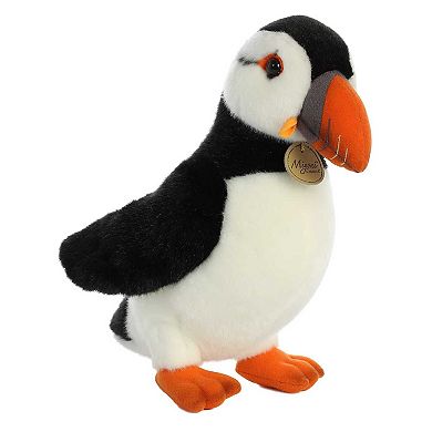 Aurora Medium Black Miyoni 10.5" Puffin Adorable Stuffed Animal