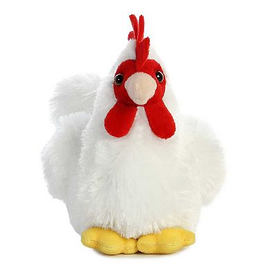 Aurora Small White Mini Flopsie 8" Chicken Adorable Stuffed Animal