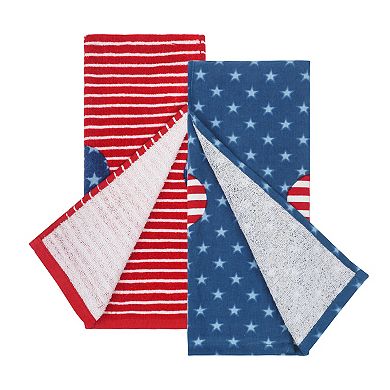 Disney's Mickey Mouse Patriotic 2-Pack Terry Cloth Kitchen Towel Set by Americana