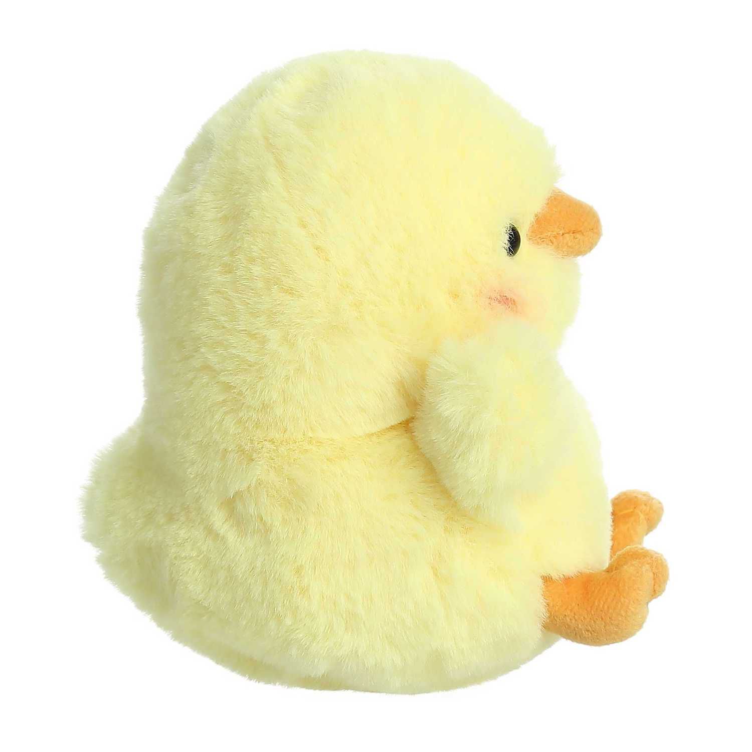 Aurora Mini Yellow Rolly Pet 5" Chickadee Chick Round Stuffed Animal