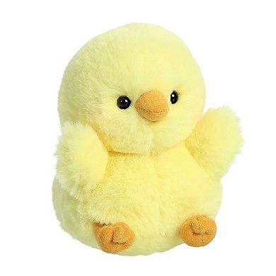Aurora Mini Yellow Rolly Pet 5" Chickadee Chick Round Stuffed Animal