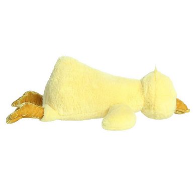 Aurora Large Yellow Snoozles 19" Duck Laid-back Stuffed Animal