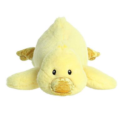 Aurora Large Yellow Snoozles 19" Duck Laid-back Stuffed Animal