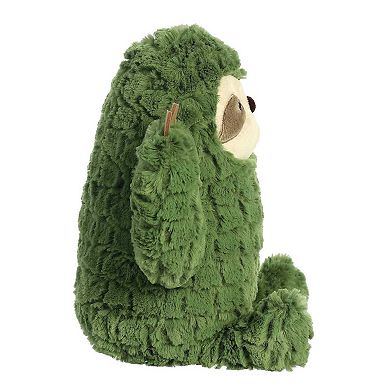 Aurora Medium Green Cactus Kingdom 10" Cactus Sloth Whimsical Stuffed Animal
