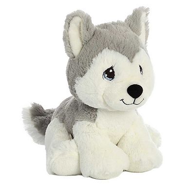 Aurora Small Grey Precious Moments 8.5" Malakai Wolf Inspirational Stuffed Animal
