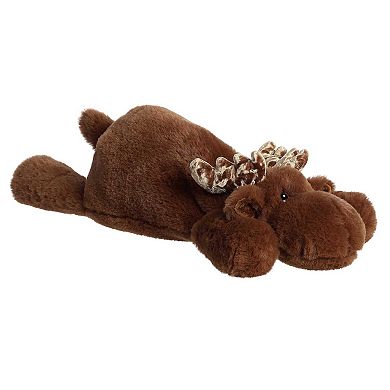 Aurora Large Brown Snoozles 18" Moose Laid-back Stuffed Animal