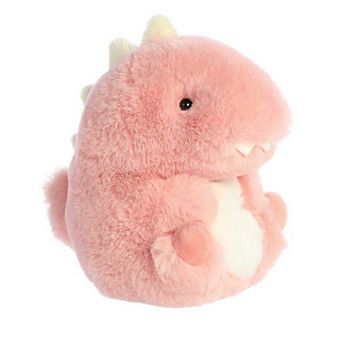 Aurora Mini Pink Rolly Pet 5" Avery Allosaurus Round Stuffed Animal