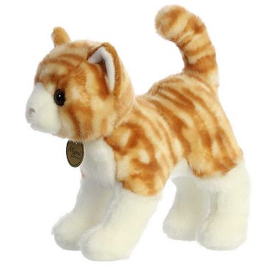 Aurora Medium Orange Miyoni 10" Orange Tabby Cat Adorable Stuffed Animal