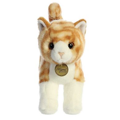 Aurora Medium Orange Miyoni 10" Orange Tabby Cat Adorable Stuffed Animal