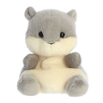 Aurora Mini Grey Palm Pals 5" Gus Grey Squirrel Adorable Stuffed Animal