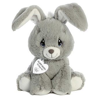 Aurora Small Grey Precious Moments 8.5" Floppy Bunny Grey Inspirational Stuffed Animal