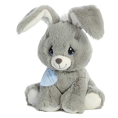 Aurora Small Grey Precious Moments 8.5" Floppy Bunny Grey Inspirational Stuffed Animal