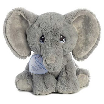 Aurora Small Grey Precious Moments 8.5" Tuk Elephant Inspirational Stuffed Animal