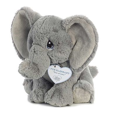 Aurora Small Grey Precious Moments 8.5" Tuk Elephant Inspirational Stuffed Animal