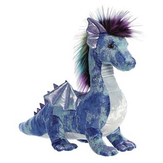 Aurora Large Blue Luxe Boutique 17" Zion Dragon Exquisite Stuffed Animal
