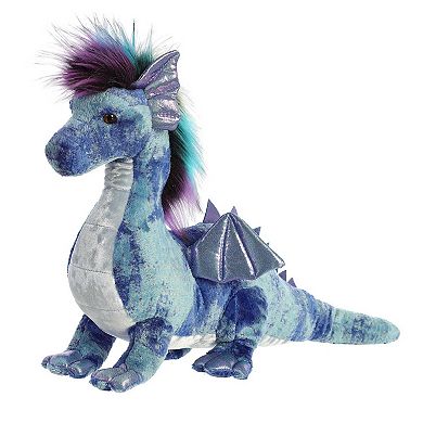 Aurora Large Blue Luxe Boutique 17" Zion Dragon Exquisite Stuffed Animal