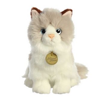 Aurora Small White Miyoni 9" Ragdoll Cat Adorable Stuffed Animal