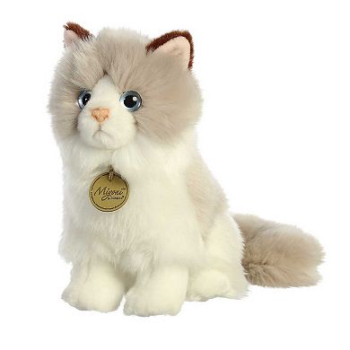 Aurora Small White Miyoni 9" Ragdoll Cat Adorable Stuffed Animal