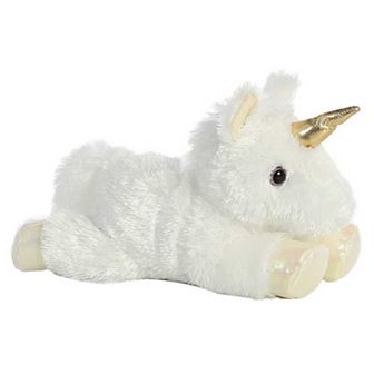 Aurora Small White Mini Flopsie 8" Celestial Adorable Stuffed Animal