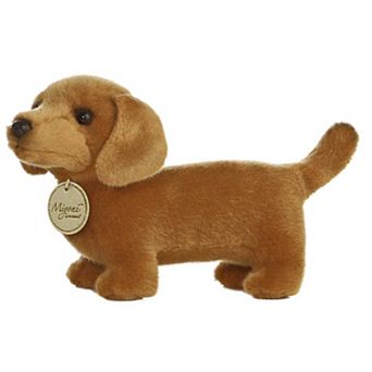 Aurora - Small Brown Miyoni - 8" Dachshund - Realistic Stuffed Animal